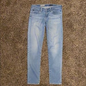 AG Adriano Goldschmmied Light Blue Straight Leg Jeans 26
